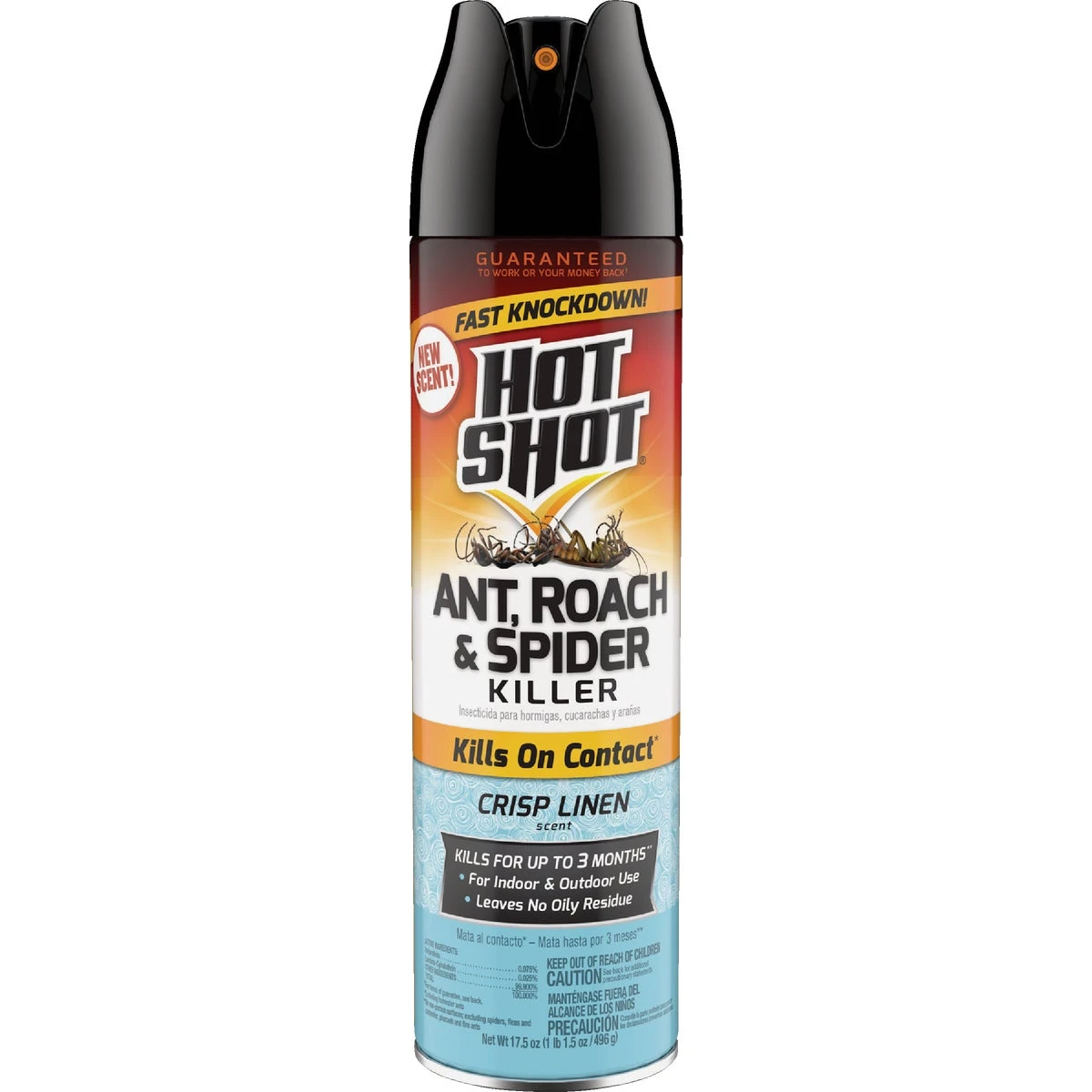 Ant Roach and Spider Killer Spray with Crisp Linen Scent 17.5 Ounce