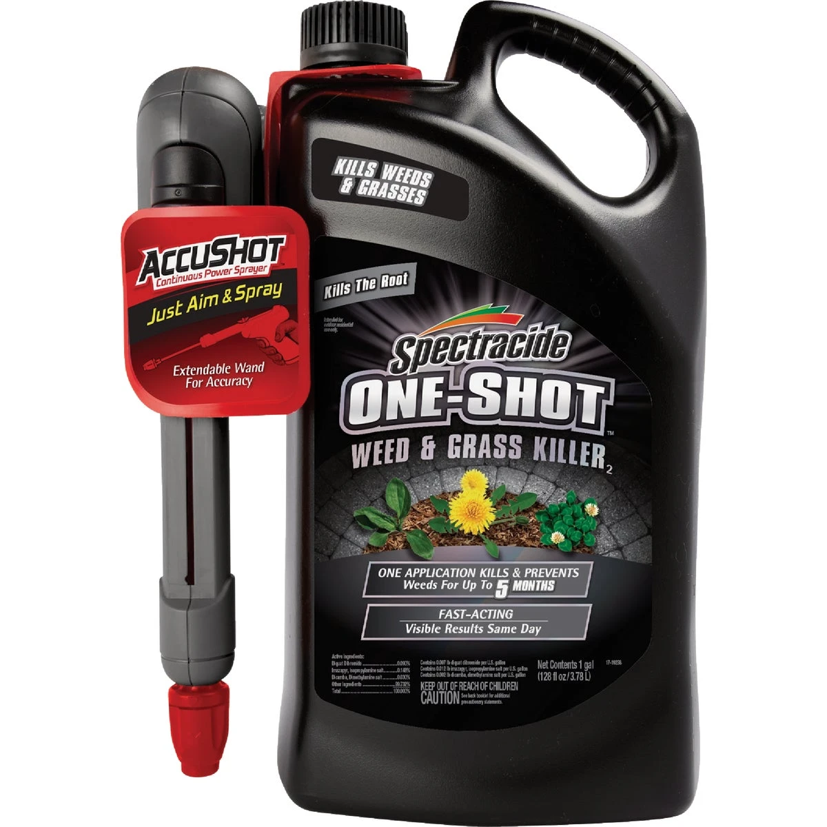 One Shot 1 Gallon Ready To Use Accushot Sprayer Weed & Grass Killer