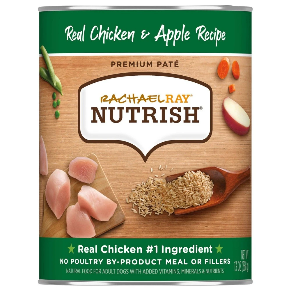 Real Chicken & Apple Recipe Wet Dog Food, 13-ounce Can