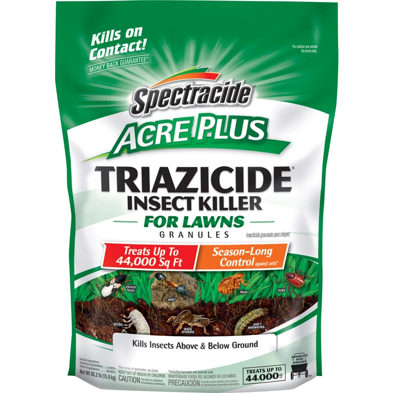 Acre Plus Triazicide Insect Killer For Lawns, Granules, 35.2 Pounds