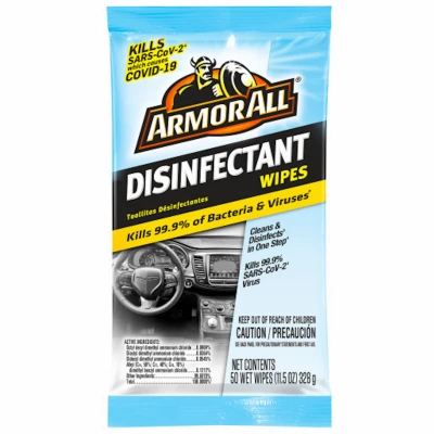 Disinfectant Wipes, 50 Count - Kills 99.9% Of Viruses And Bacteria