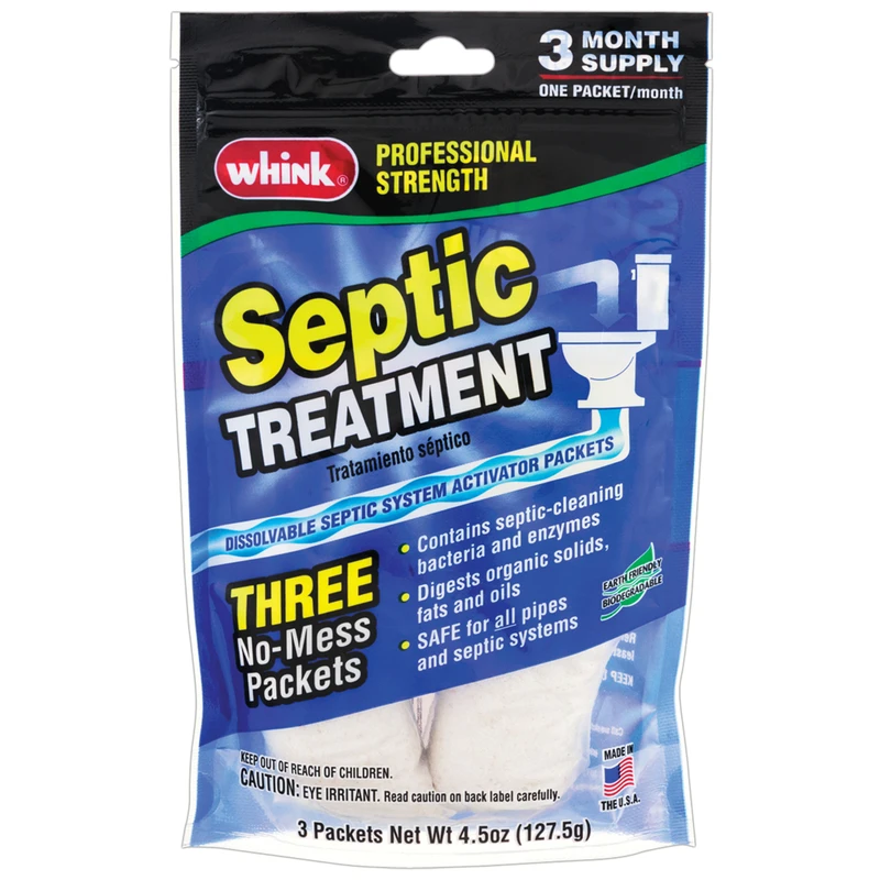 Septic Treatment, 3-pk, 4.5 Oz No-mess Packets, 3 Month Supply, Model 6241