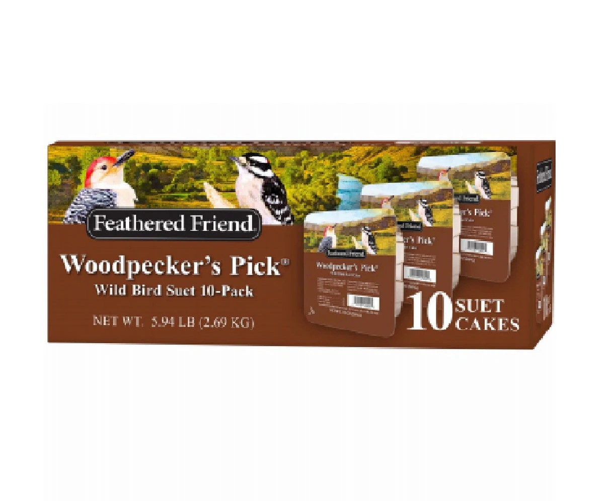 109809 Woodpecker Pick Wild Birds Suet Cake&#44; 10 Piece