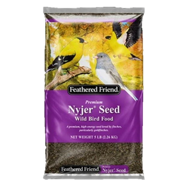 Nyjer Seed Wild Bird Food, 5 Pound Bag For Goldfinches