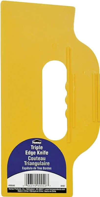 10" Triple-edge Heavy-duty Plastic Drywall Knife - Versatile Joint Compound Tool