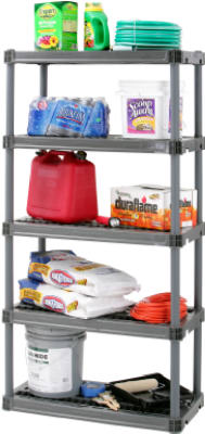 5-shelf Heavy Duty Ventilated Shelving Unit, 37 X 71 X 18 Inches