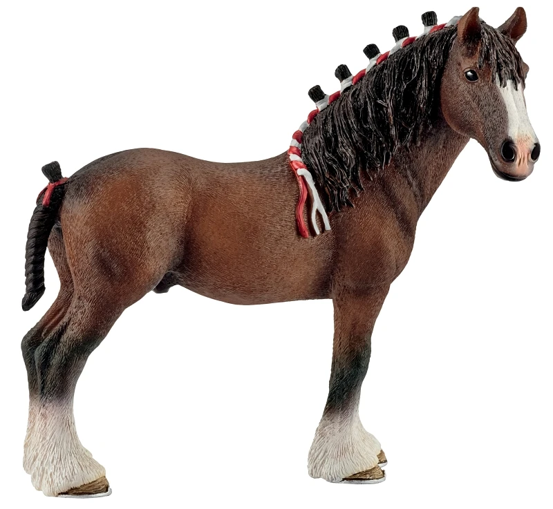 Clydesdale Gelding Toy Animal Figure For Ages 3 And Up, Model 13808