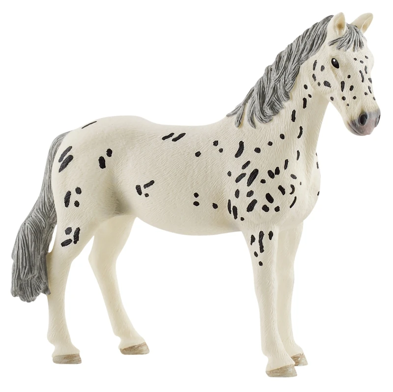 Knabstrupper Black & White Mare Toy Animal Figure For Ages 3 And Up