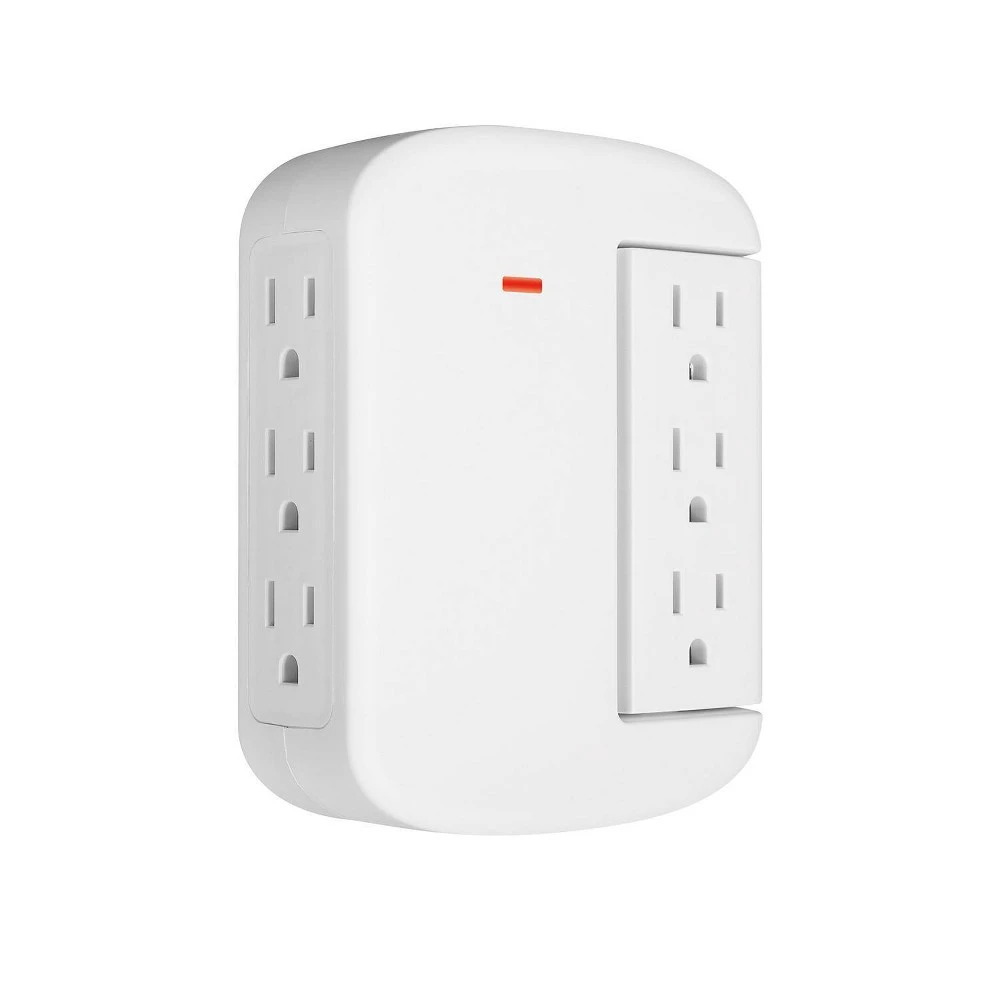 6 Outlet Swivel Surge Tap With 900 Joules Protection