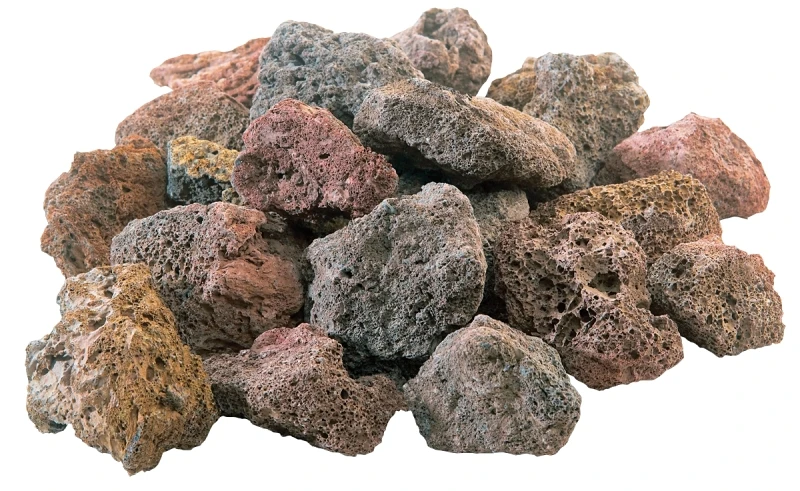 7 Lb. Assorted Color Natural Lava Rock For Grills And Fireplaces