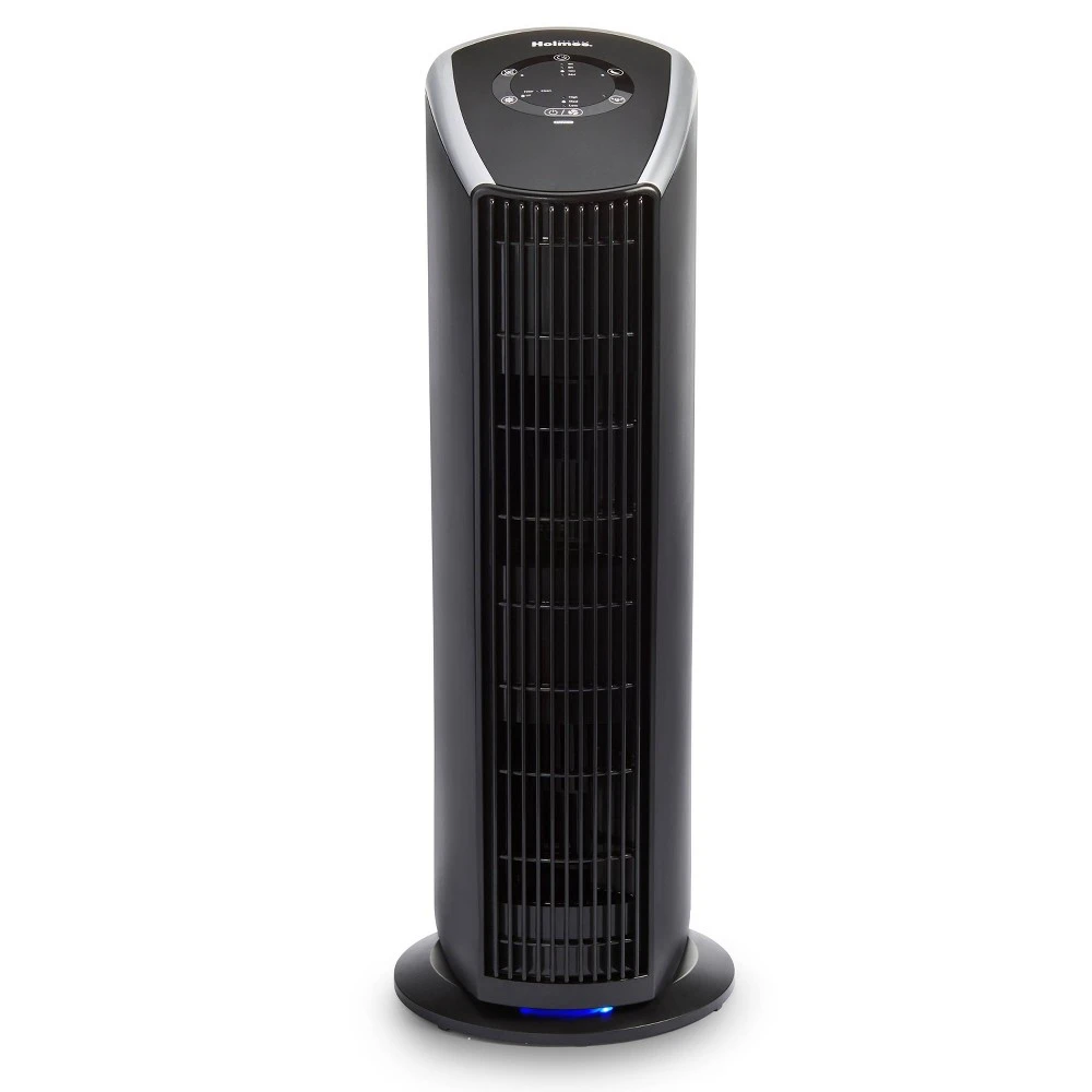 Oscillating Tower Air Purifier With True Hepa-type Filter And Uv Light