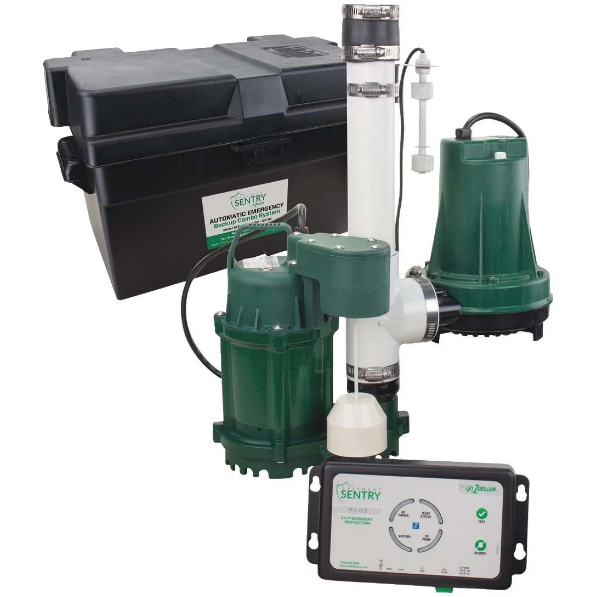 Basement Sentry Wifi High Performance Sump Pump And Backup Combo Stbc201