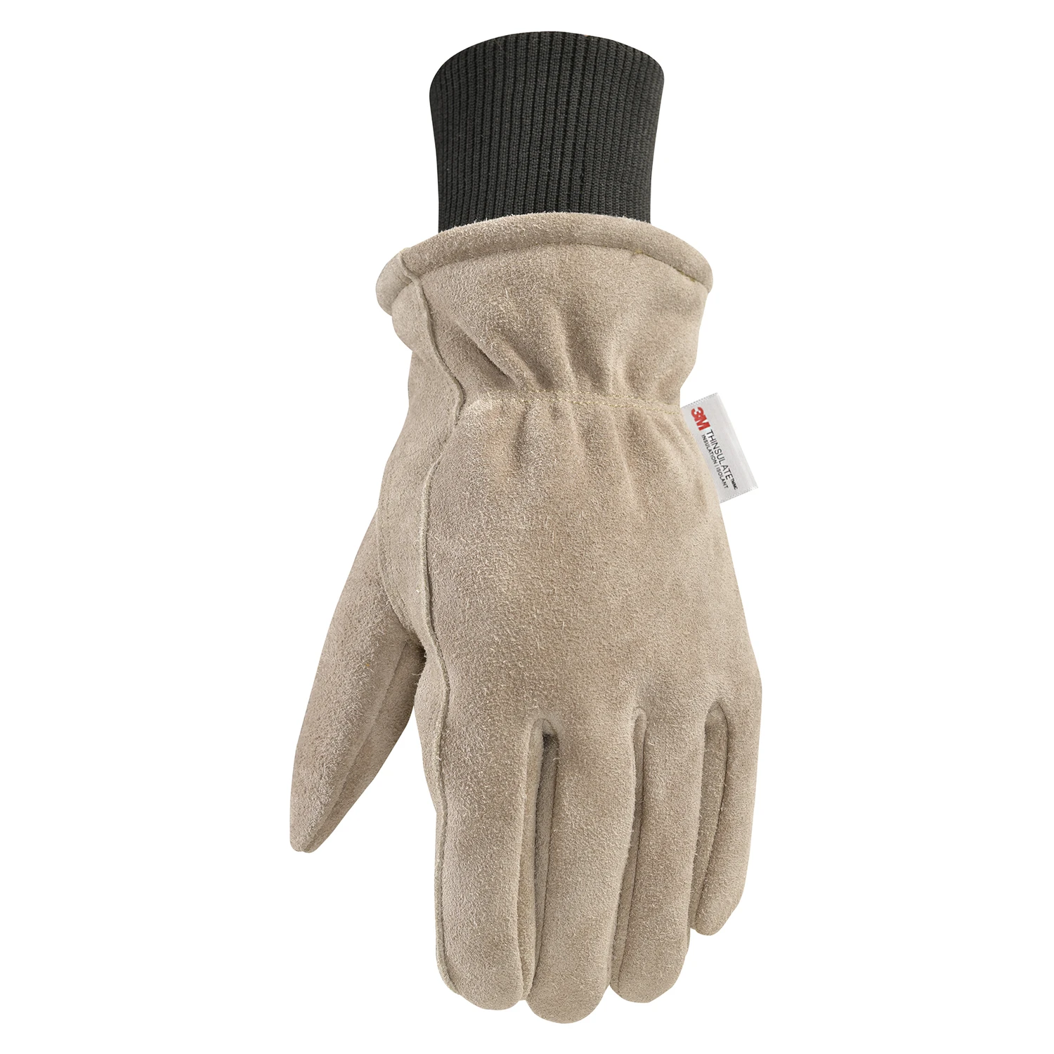 Hydrahyde Large Suede Cow Leather Winter Gloves - Insulated & Water Resistant
