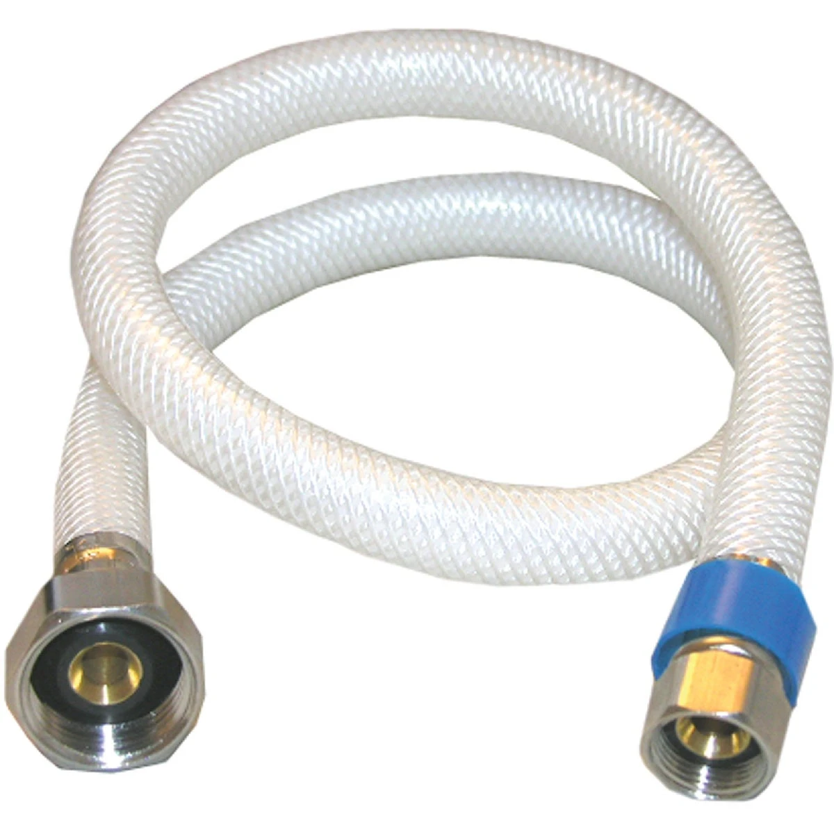 Flexible Poly Faucet Connector 3/8 Inch Compression by 1/2 Inch Internal Pipe Thread 24 Inch Length