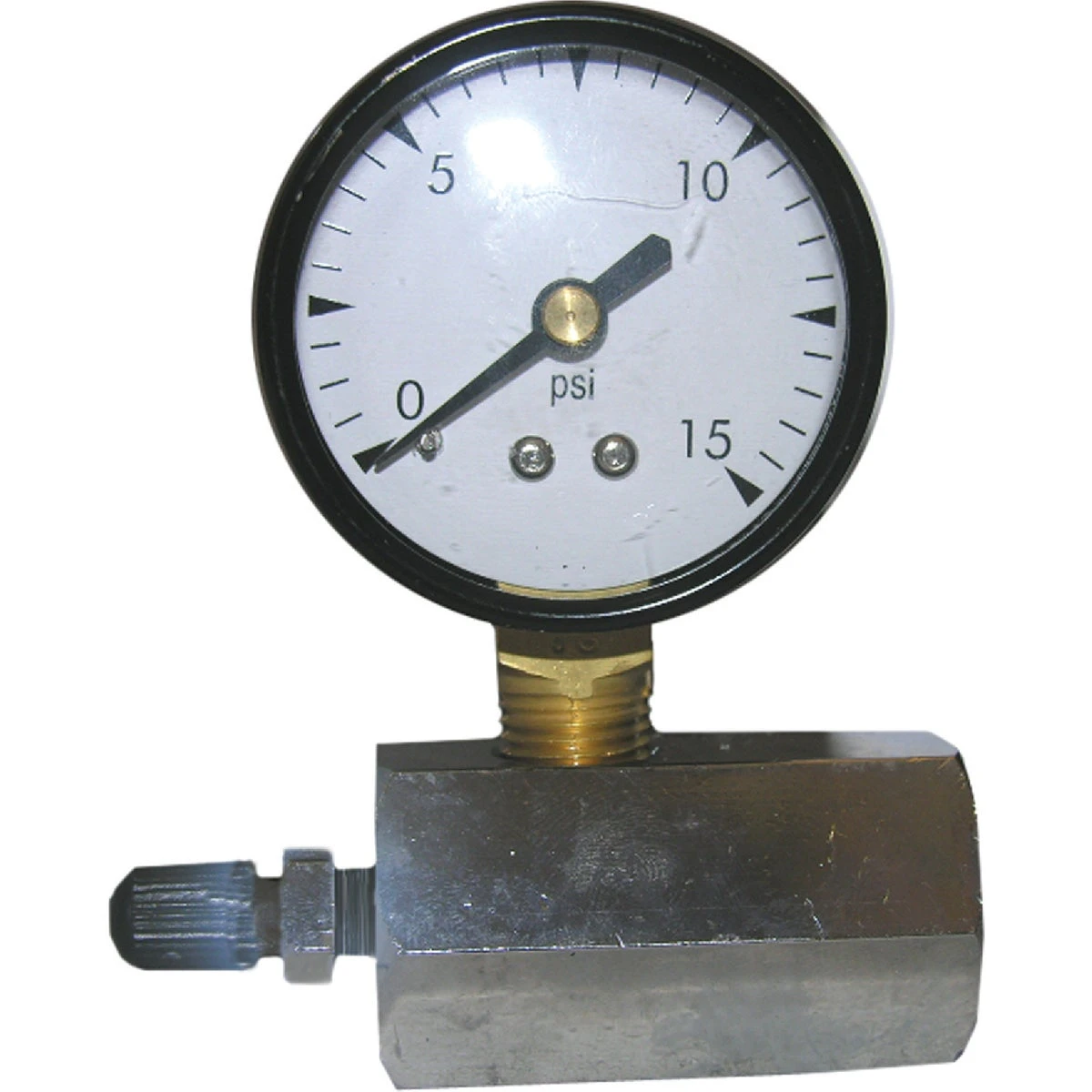 3/4 In. Fip Gas Test Gauge, 0 To 15 Psi, 2-inch Face