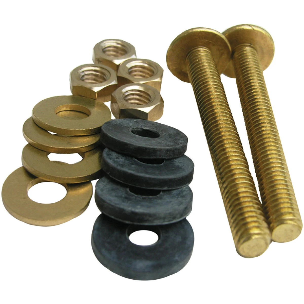 Toilet Tank-to-Bowl Kit, Heavy-Duty Brass, 3/8 x 3-1/8 In.