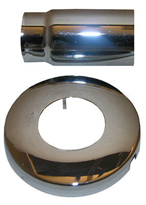 Sterling Chrome Diverter for Tub and Shower with Tube and Flange