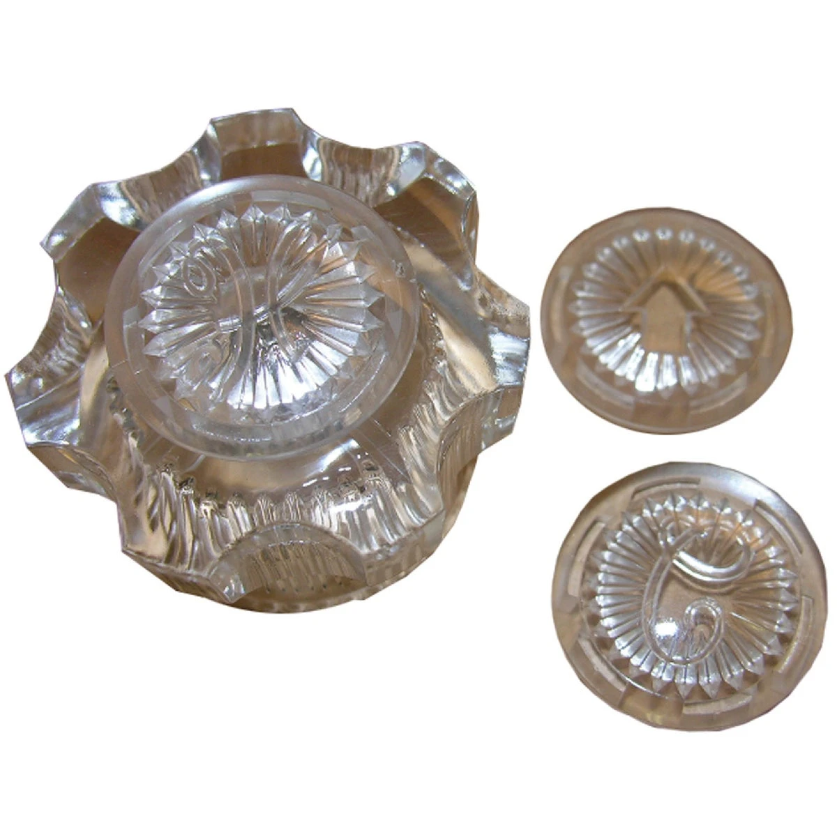 Sayco Sub & Shower Handle Kit With Hot, Cold, Diverter Buttons - Clear Finish