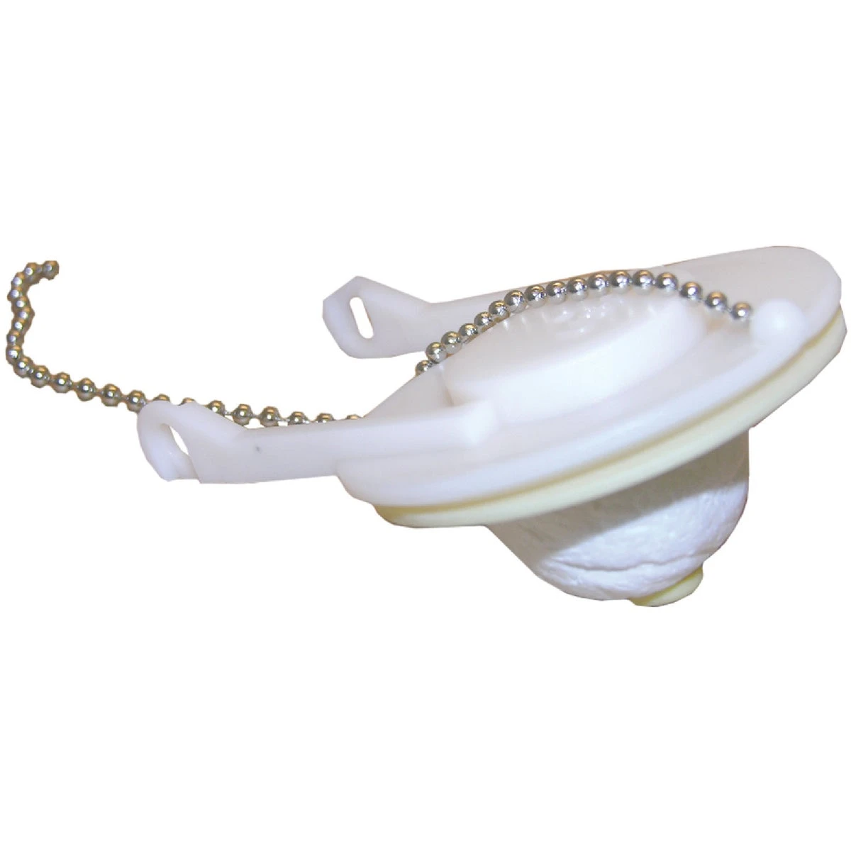 Eljer White Plastic Toilet Flapper With Foam Float & Chain - 4.0 In. L