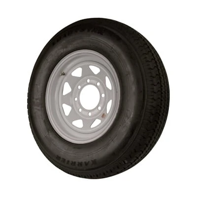 Loadstar Karrier Radial Trailer Tire 235/80R16 with 8-Hole 6.5-Inch Custom Spoke Wheel