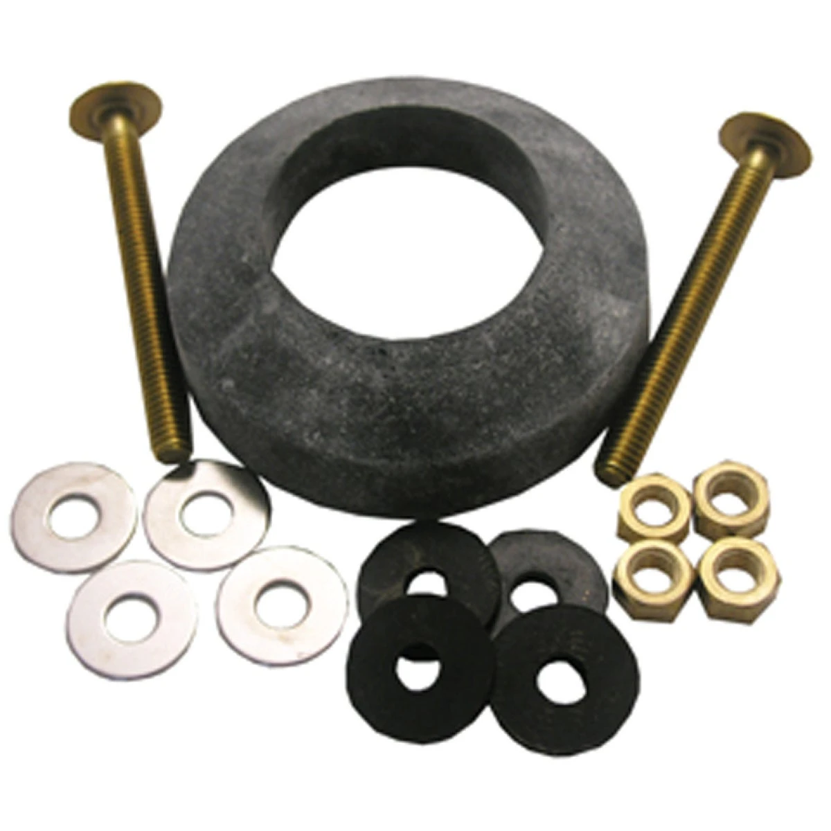 Toilet Tank To Bowl Bolt Kit With Recessed Gasket, 3/8 In. X 3 In.