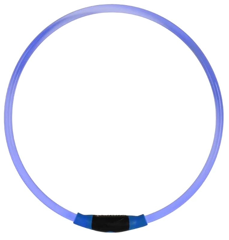 NiteHowl Rechargeable Blue LED Safety Dog Necklace with Adjustable Strap