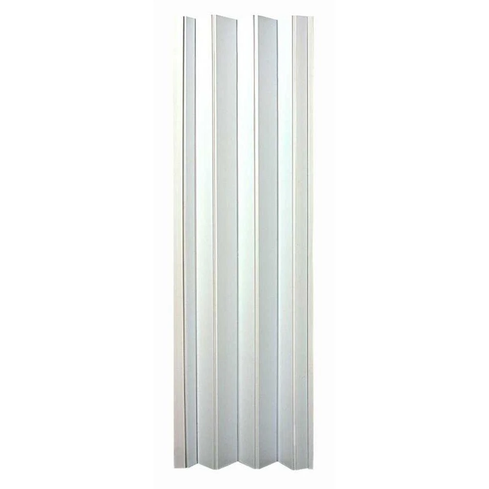 Folding Closet Door, White Vinyl, 32-36 X 80 Inches With Hardware