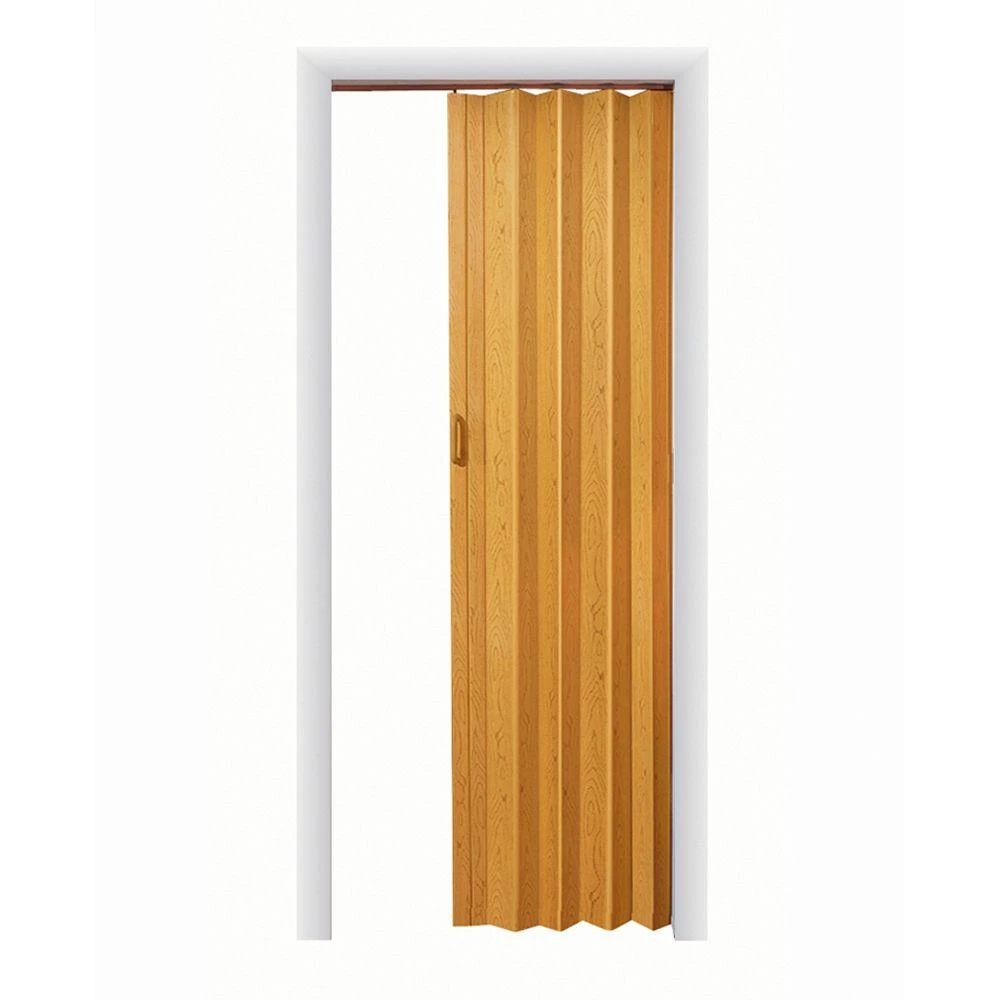 Folding Closet Door with Oak Vinyl Finish, 48 Inches by 80 Inches