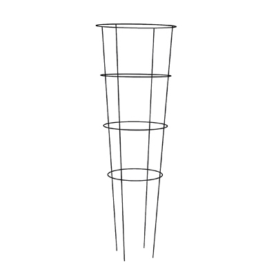 Heavy-Duty Black Steel Tomato Cage 16 Inch Diameter by 54 Inch Height