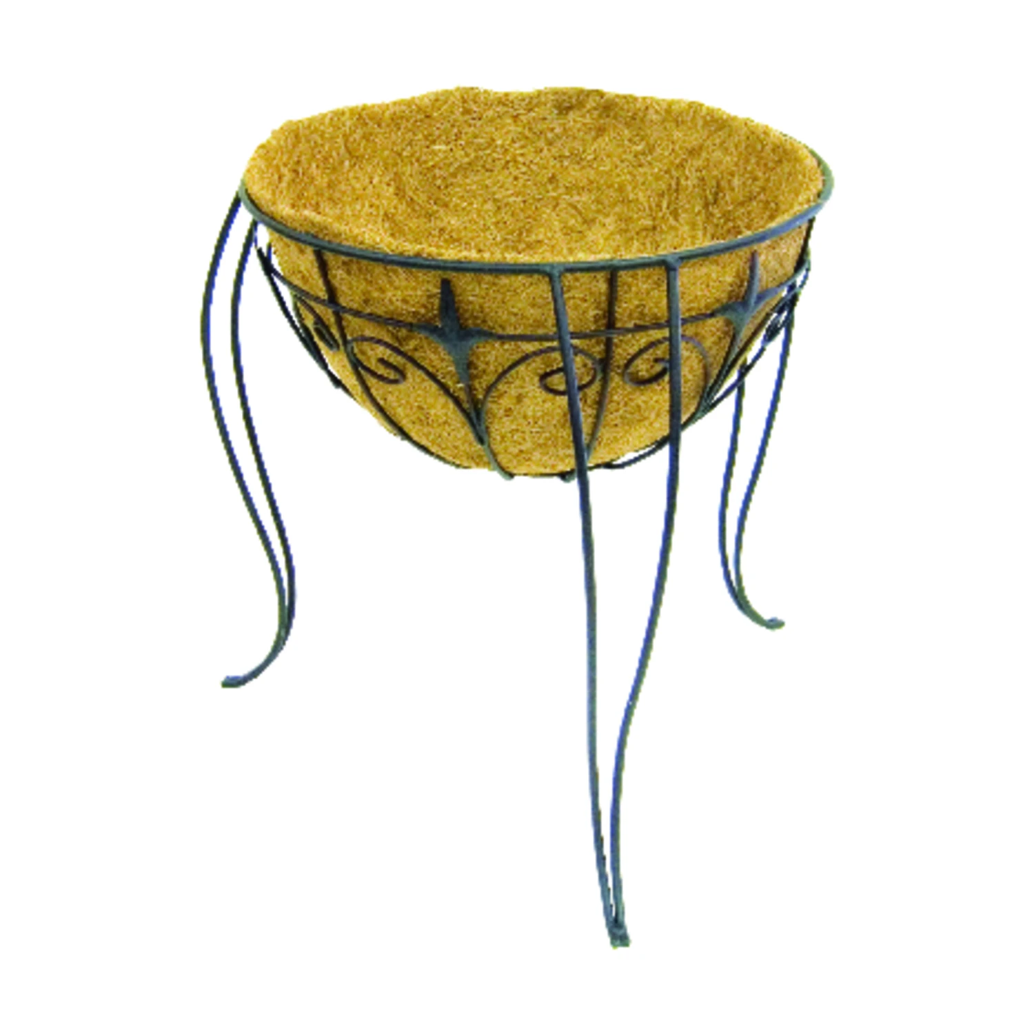 15.75 Inch Classic Style Plant Stand Basket Durable Metal Construction