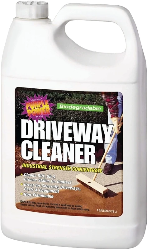 Driveway and Concrete Cleaner, 1 Gallon Bottle, Heavy Duty Formula