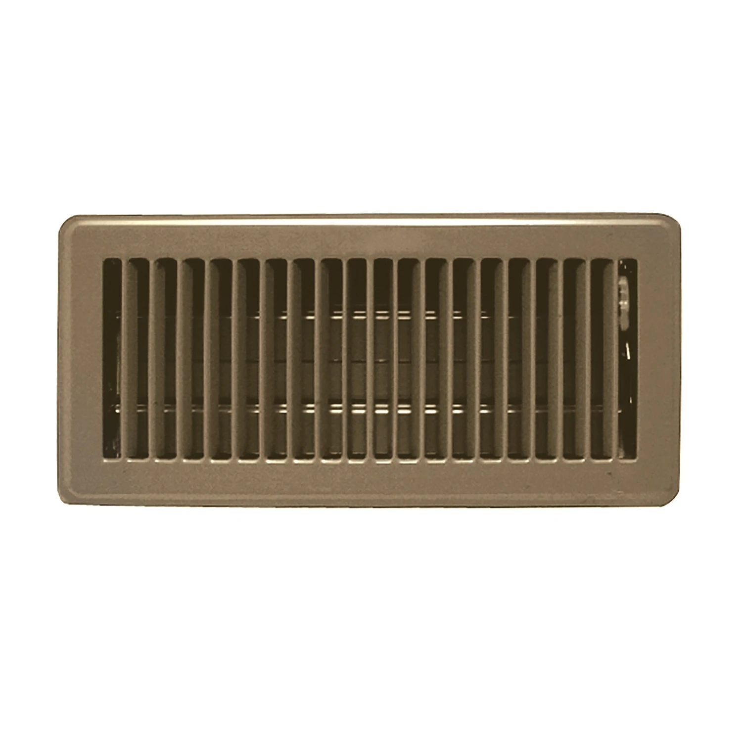 Steel Floor Register Brown Finish 2 Inch by 12 Inch