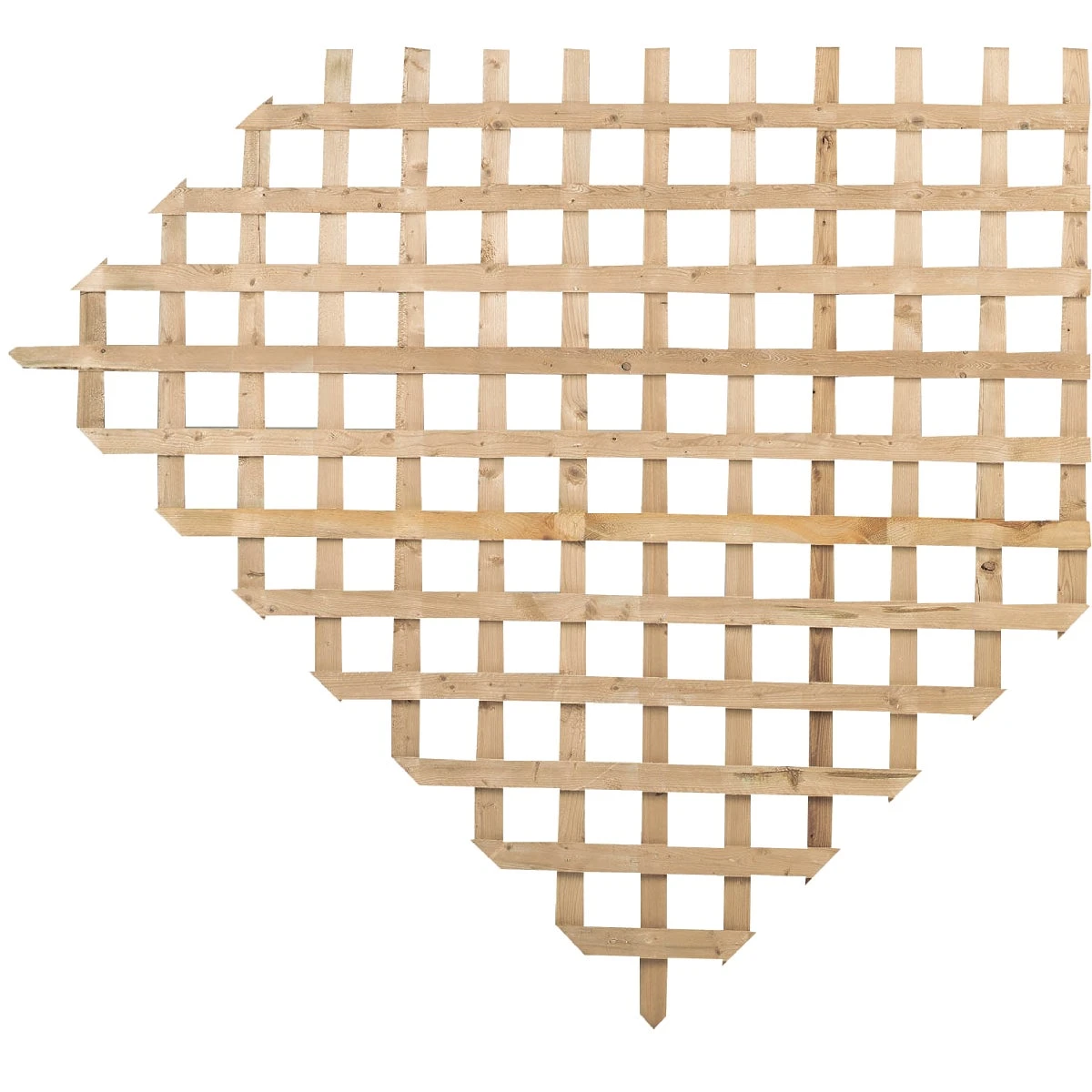 4 Ft. W X 8 Ft. L X 5/8 In. Thick Natural Treated Wood Lattice Panel