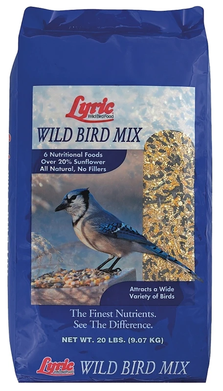 Wild Bird Food Mix, 20 Pounds - Filler Free Seed Blend