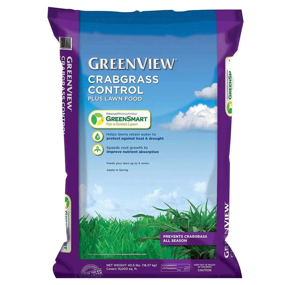 Crabgrass Control And Lawn Food Fertilizer, 40.5 Lbs, Covers 15,000 Sq. Ft.