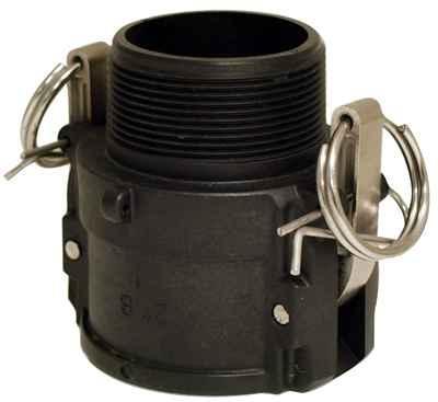 Cam and Groove Coupling Part B, Polypropylene Material, 2 Inch Size