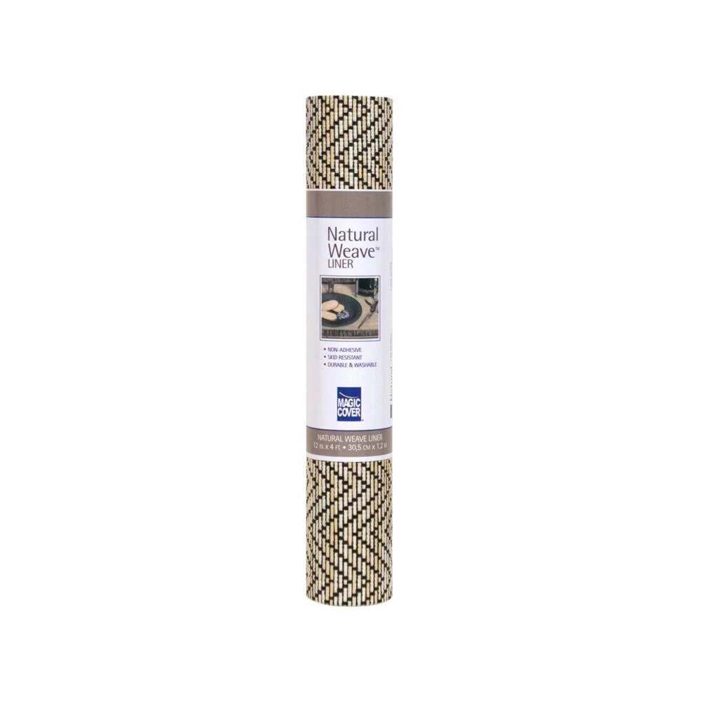 Non-adhesive Zig Zag Black Shelf Liner, 12-inch X 4-feet By Magic Cover