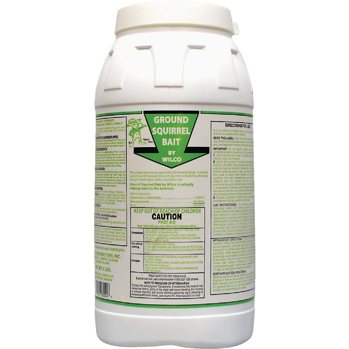 4 Lb. Ground Squirrel Bait With Diphacinone Anticoagulant