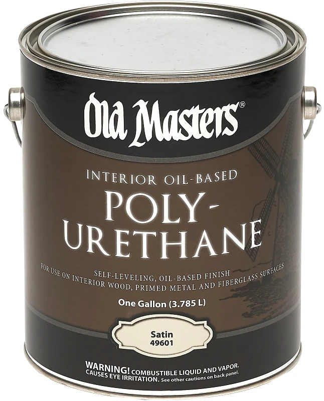 Oil-based Polyurethane Satin Clear Finish, 1-gallon