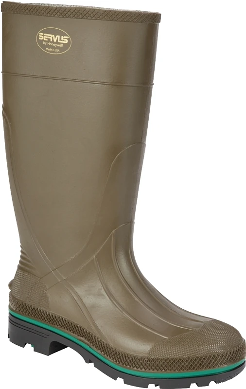 Max Rubber Boots, Tdt Technology, Olive, 15 In. Men's Size 14