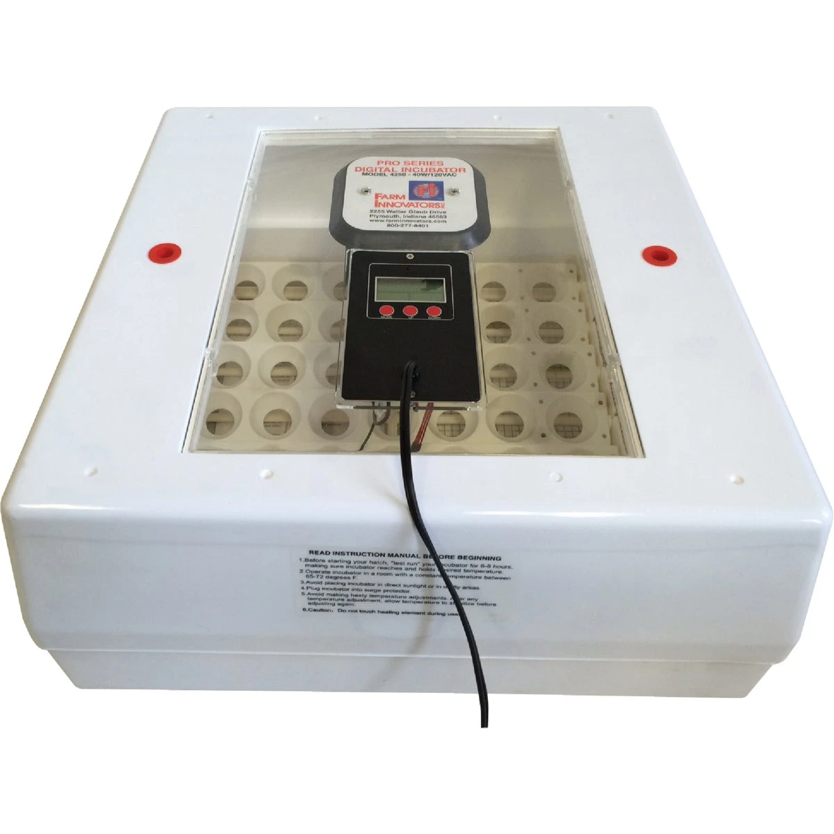 Pro Series 42-egg Capacity 40w Digital Incubator With Automatic Turner