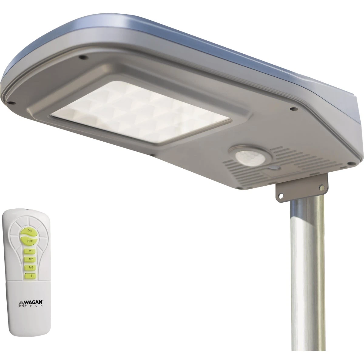 Black Motion Activated Dusk To Dawn 3000 Lumen Solar Flood Light With Remote Control