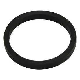 Square Cut Washer Black Rubber 1 and 1/2 Inch Diameter