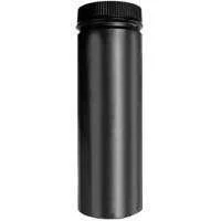 Double Wall Stove Pipe 8 Inch Diameter by 12 Inch Length Matte Black Finish