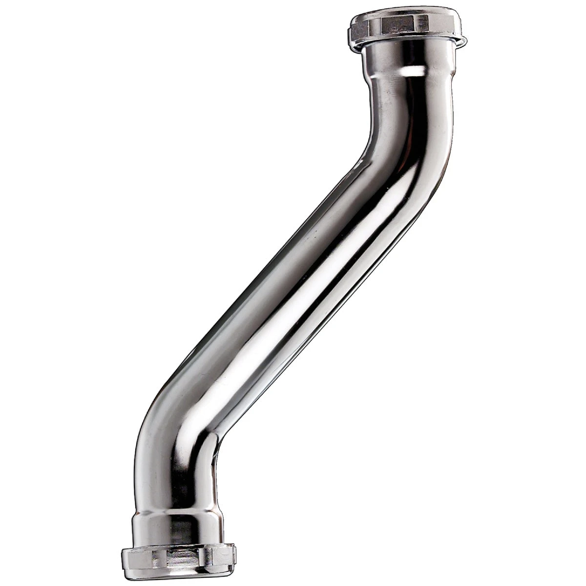 Double Offset Drain Trap Chrome Plated 22 Gauge 1-1/4 Inch by 1-1/4 Inch