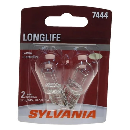 7444 Long Life Miniature Clear Bulb, 7444LL BP2, 2-Pk.