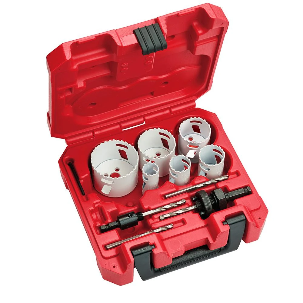 10-piece Electricians Hole Dozer Bi-metal Hole Saw Kit 49-22-4095