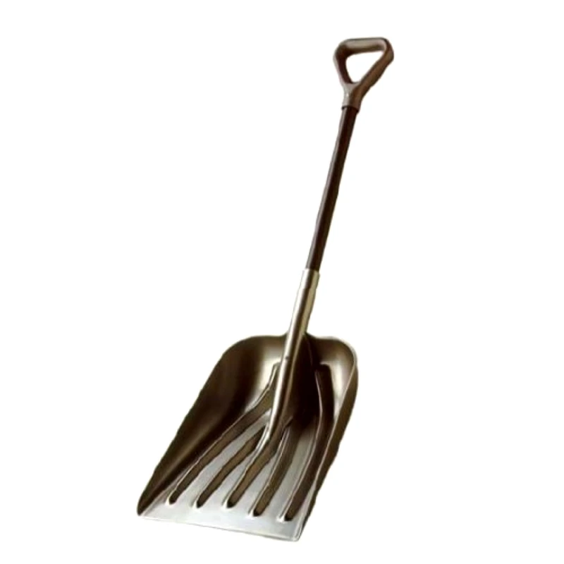 14-Inch Grain Scoop with 46-Inch Long Handle for Efficient Material Handling
