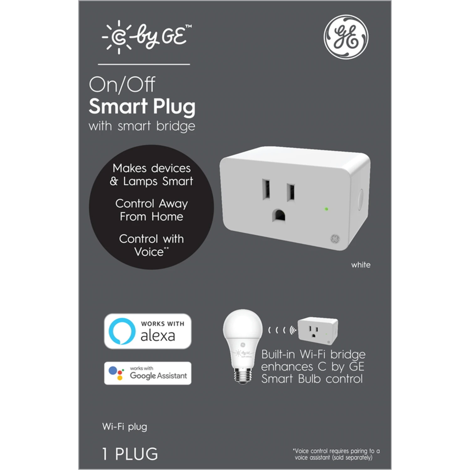 C By Ge Cync C-life Smart Plug With Voice Control And Easy Setup