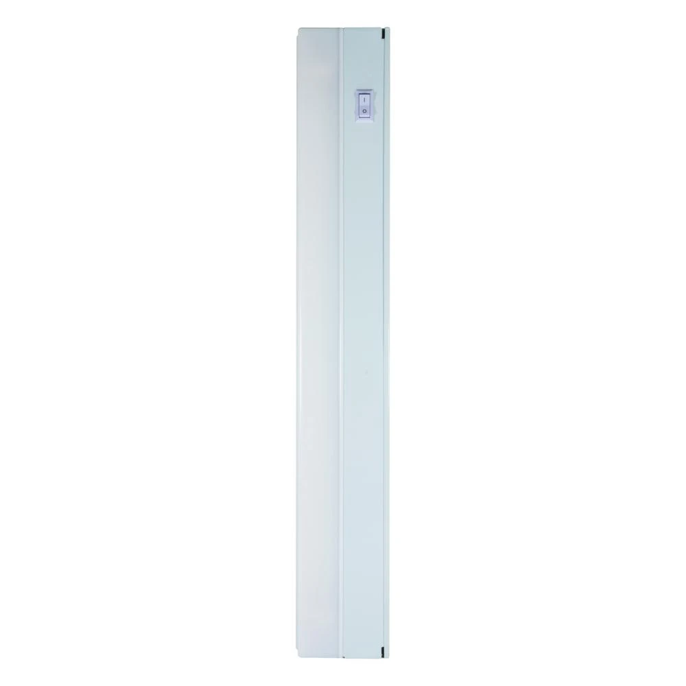 24-inch Under-cabinet Fluorescent Light Fixture, White, Plug-in, Energy Efficient